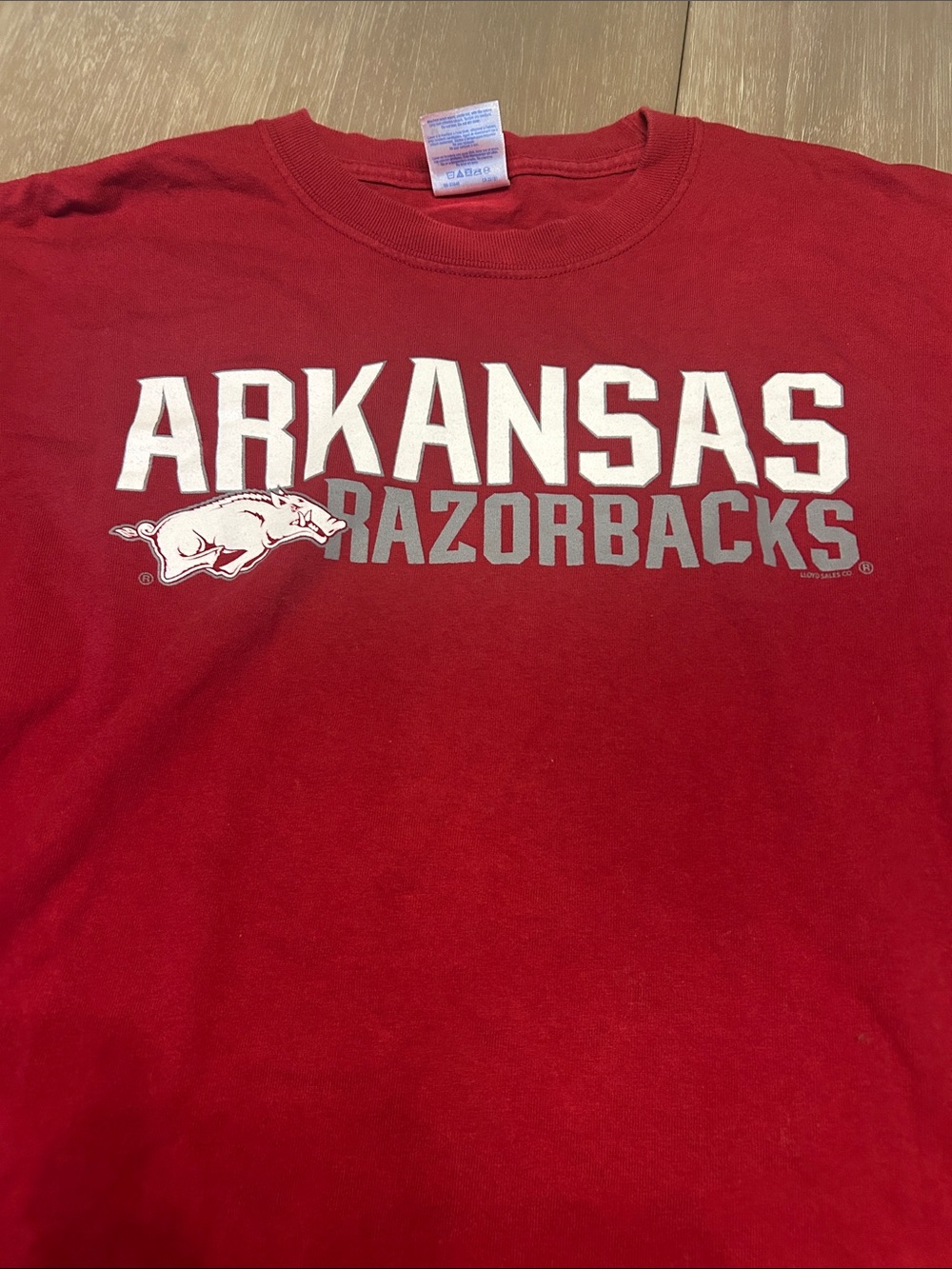Gildan Red Arkansas Razorbacks Long Sleeve Tee